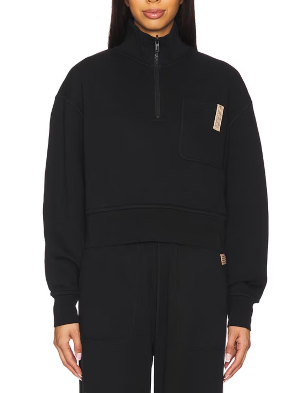 LUNYA Silksweats Midweight Reversible Half Zip Sweatshirt NWOT
